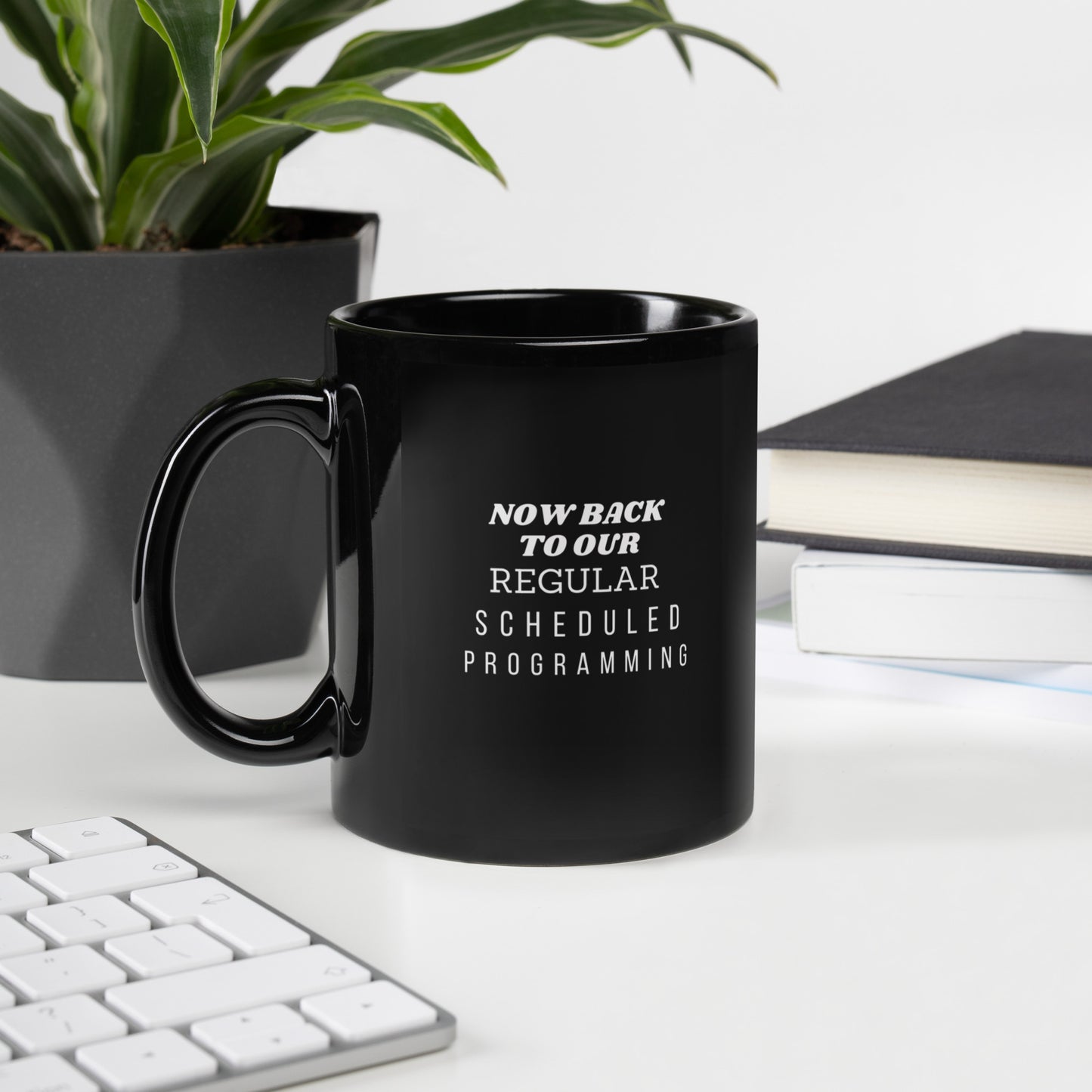 Abundance Black Glossy Mug