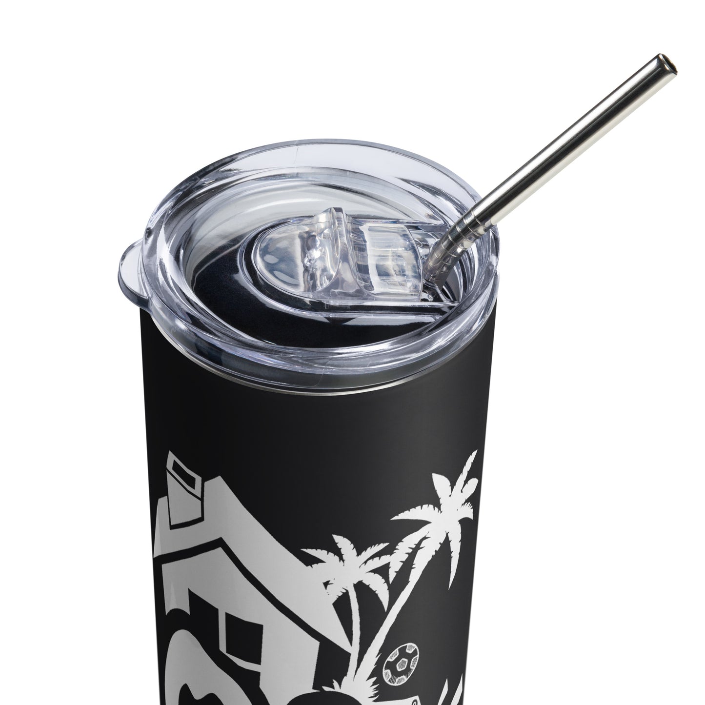 Tumbler Stainless Steel Black/White Logo