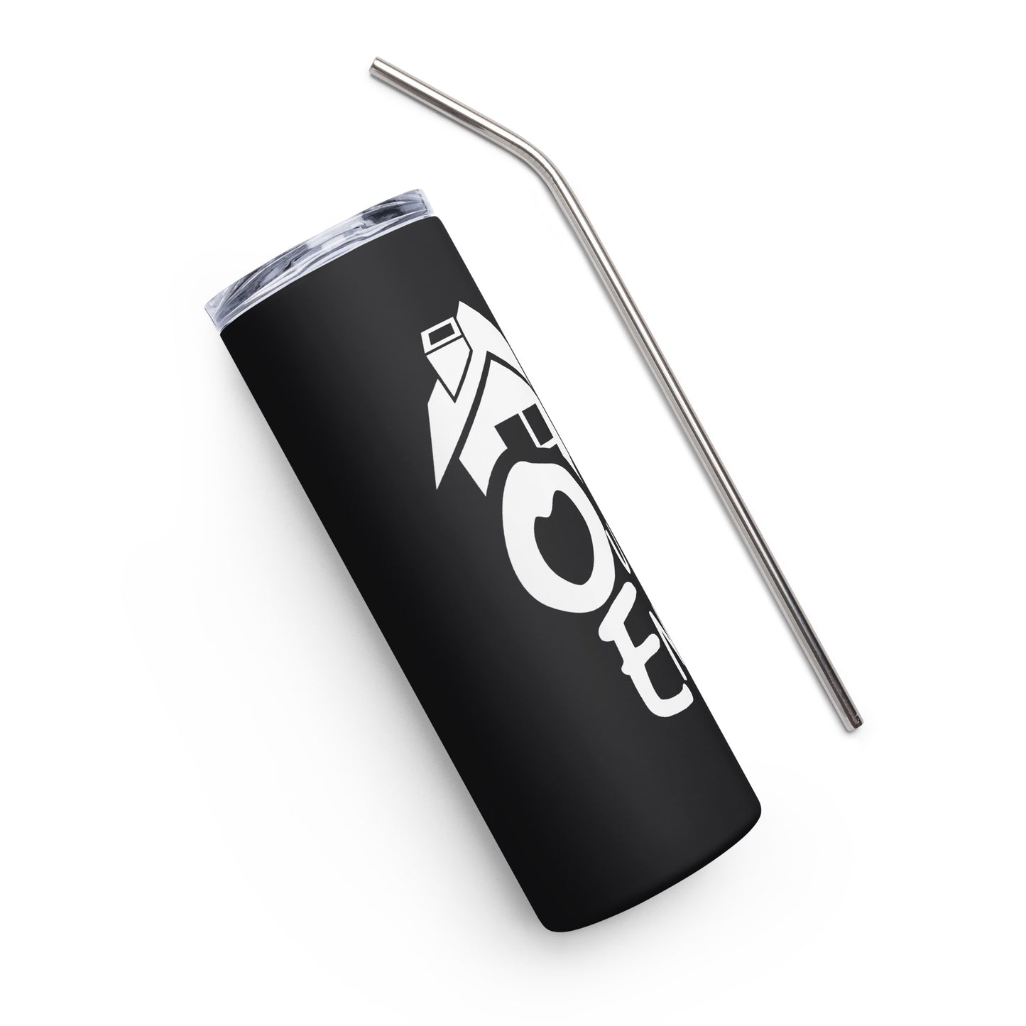 Tumbler Stainless Steel Black/White Logo