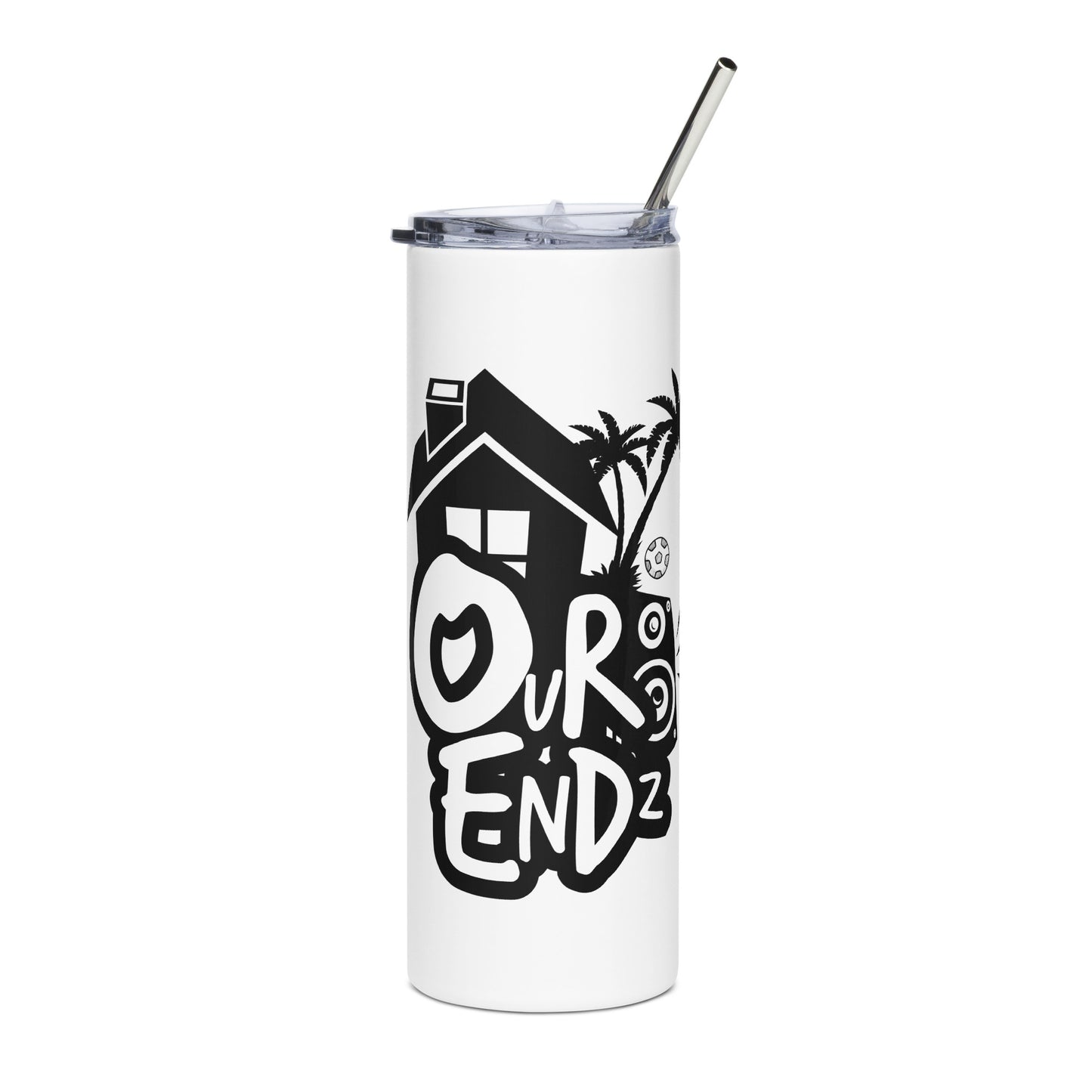 Tumbler Stainless Steel White/Logo