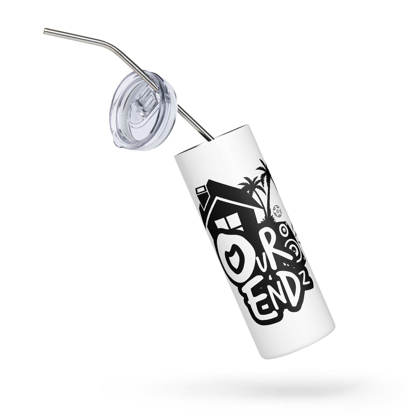 Tumbler Stainless Steel White/Logo