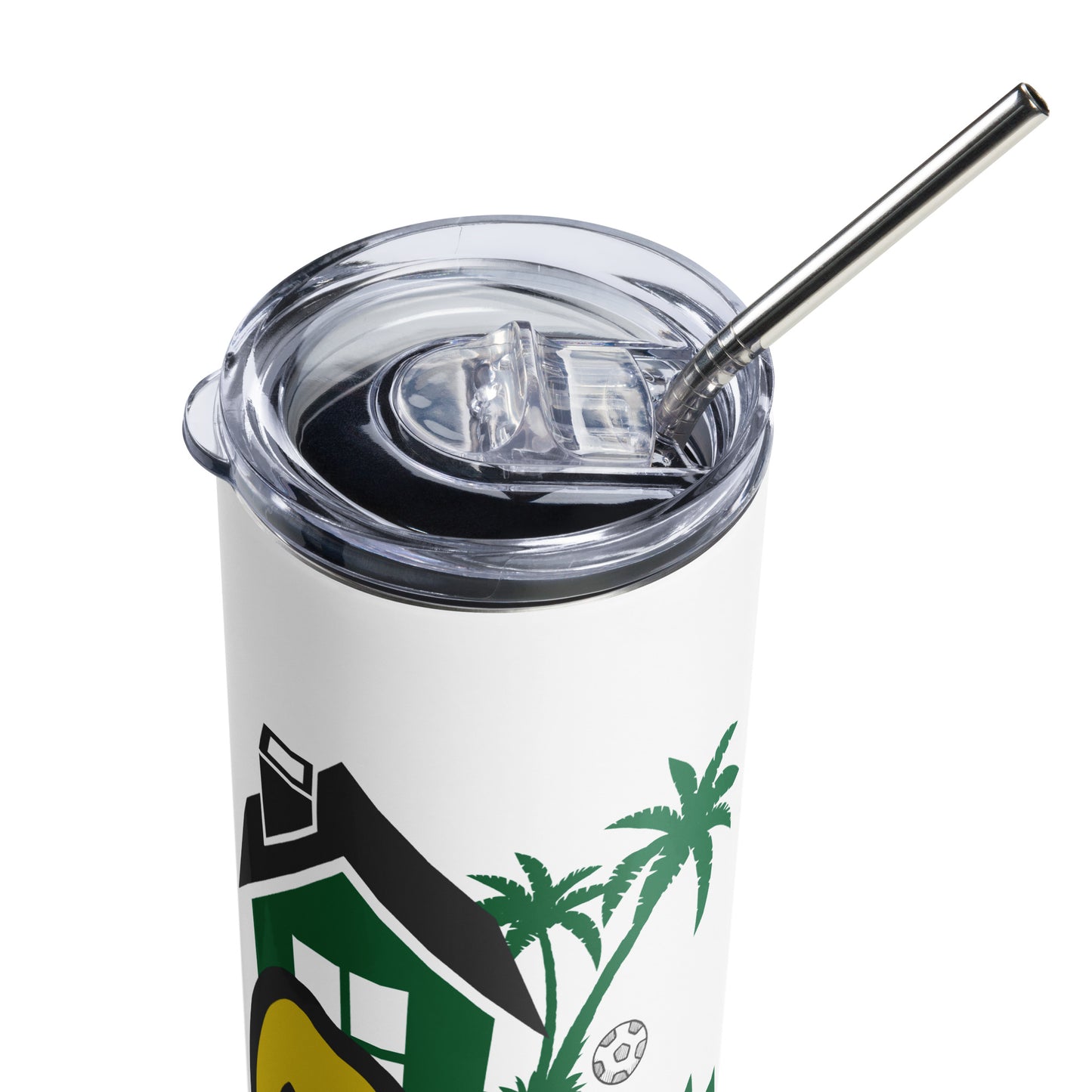 Tumbler Stainless Steel  White Color Logo