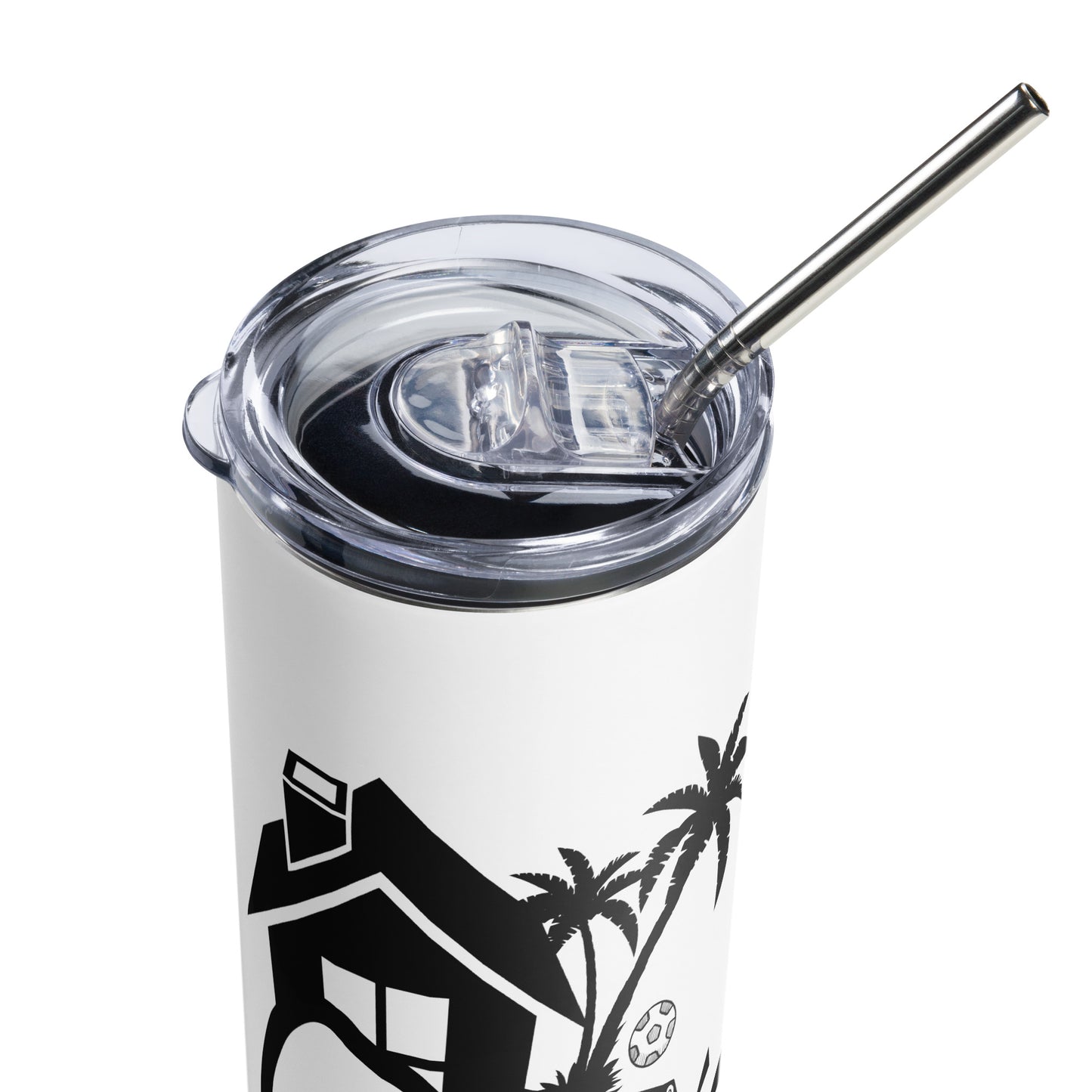 Tumbler Stainless Steel White/Logo